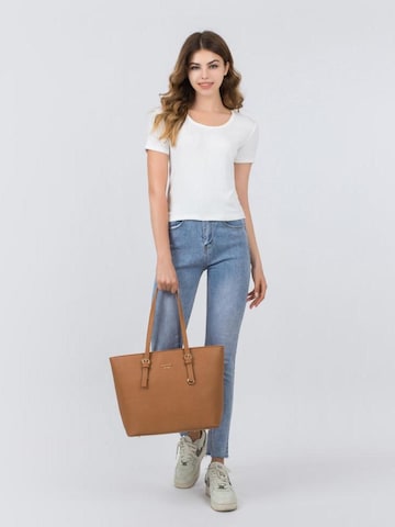 Princely London - Shopper 'Beverly' en marrón: frente