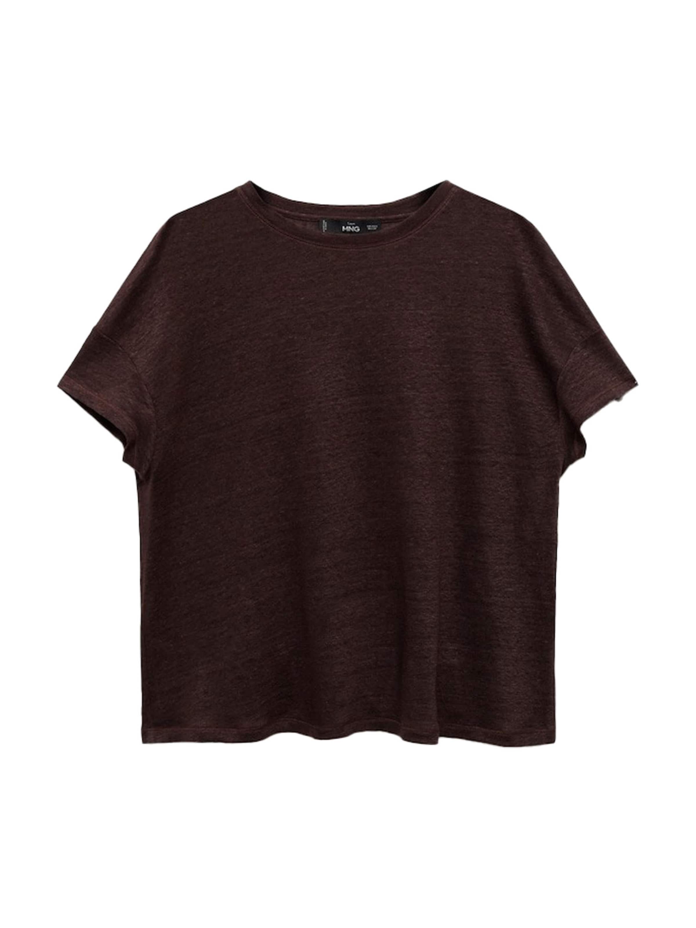 MANGO Shirt 'LING' in Brown: front
