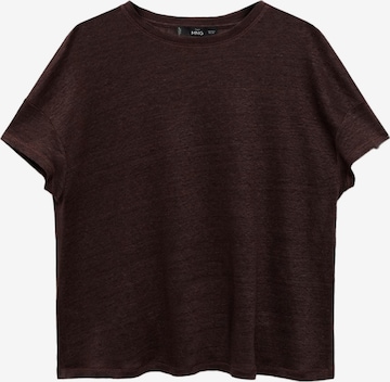 MANGO Shirt 'LING' in Brown: front