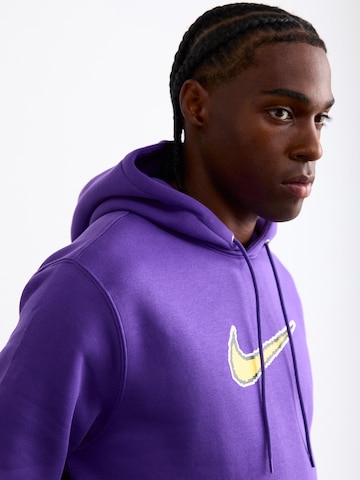 Nike Sportswear Sweatshirt 'CLUB' in Purple