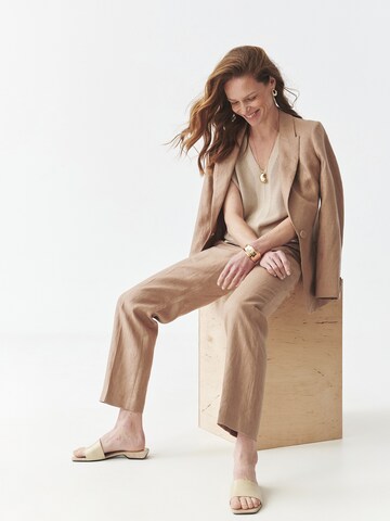 TATUUM Regular Trousers 'Lanka 2' in Beige