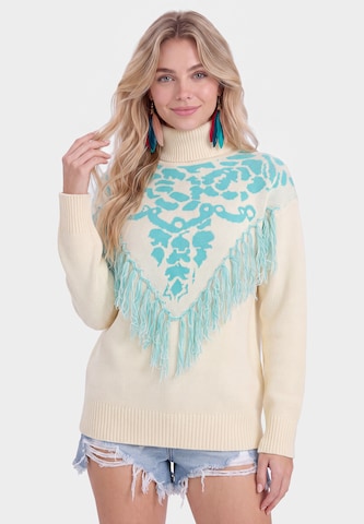 IZIA - Jersey en beige: frente