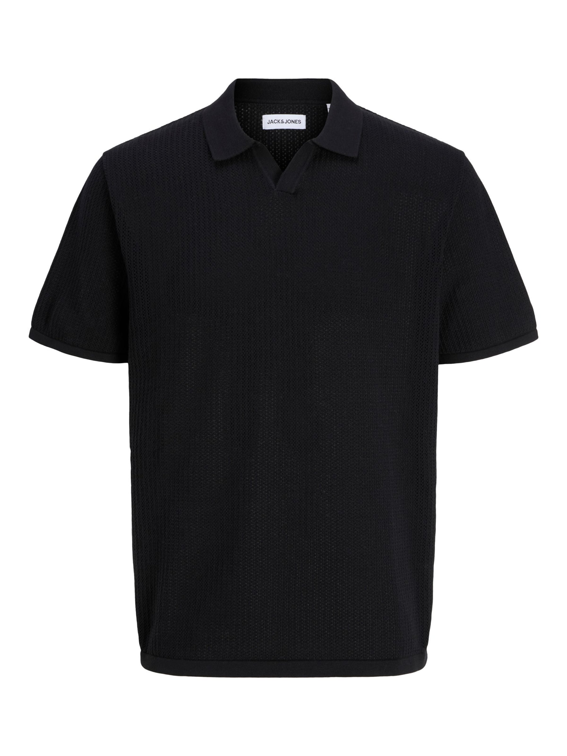 JACK & JONES - Camiseta en negro: frente