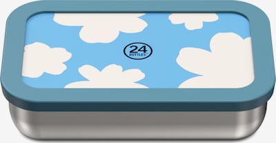 24Bottles Brotdose in One Size in blau / silber / naturweiß, Produktansicht