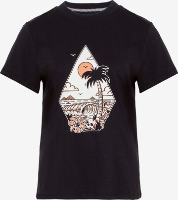 T-shirt 'RADICAL DAZE' Volcom en noir : devant