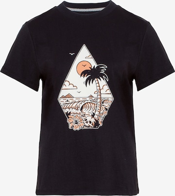 T-shirt 'RADICAL DAZE' Volcom en noir : devant