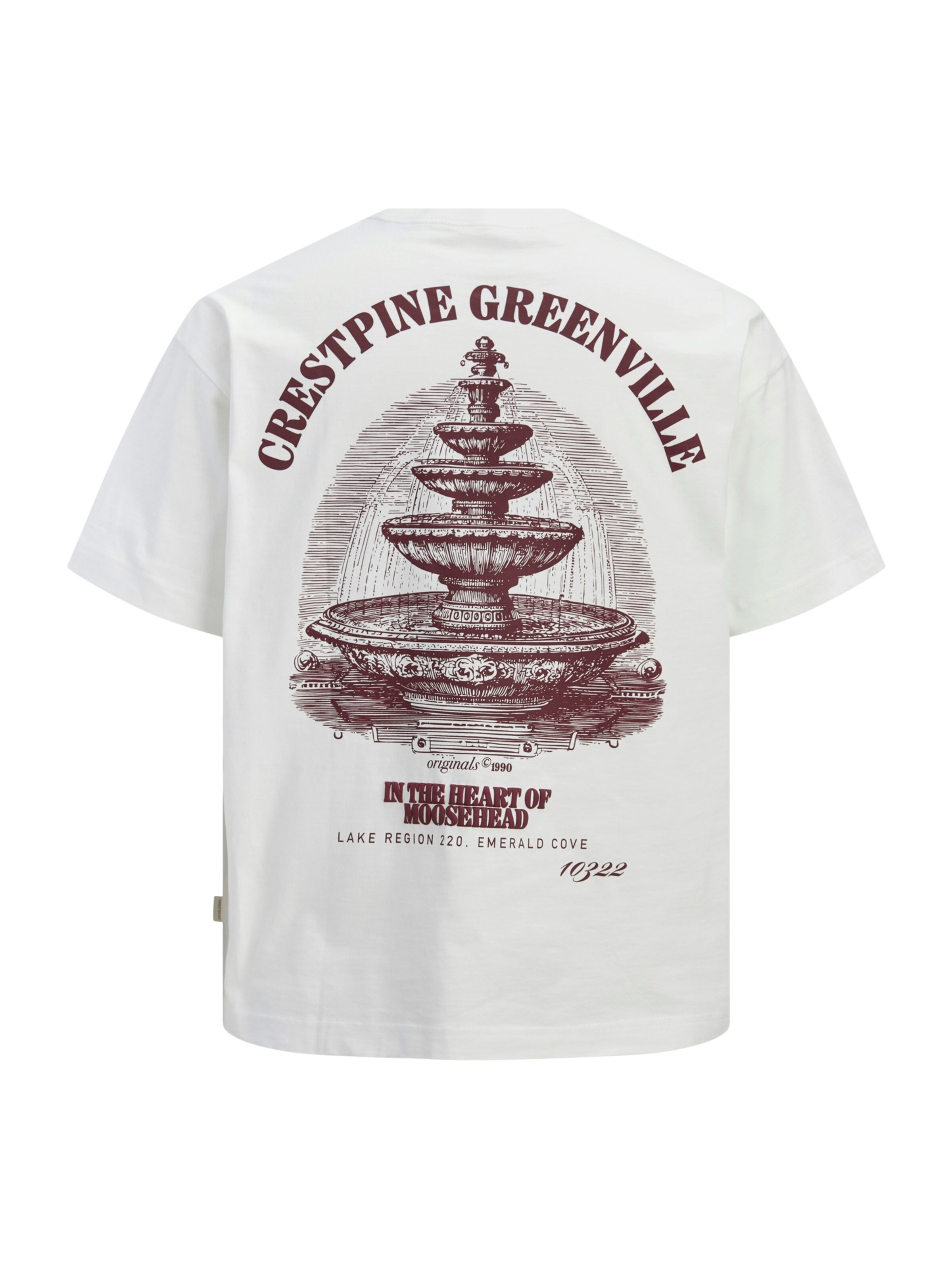 balta JACK & JONES Marškinėliai 'JORMAINE'