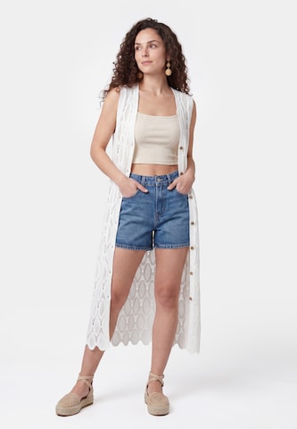 Robes en maille usha FESTIVAL en blanc