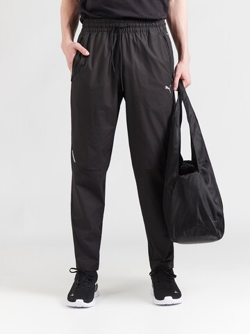 PUMAregular Hlače 'PumaTech' - crna boja: prednji dio