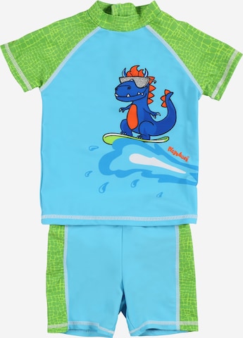 PLAYSHOES - Traje de baño 'DINO' en azul: frente