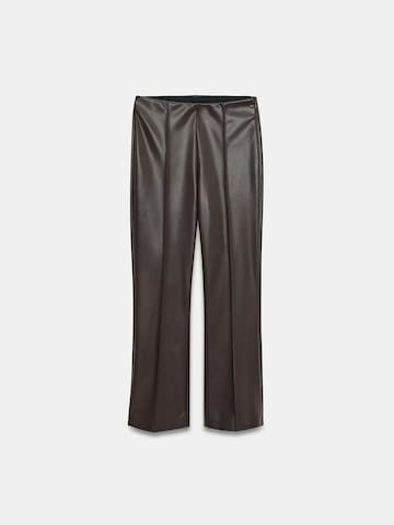 Dilvin Flared Leggings in Bruin: voorkant