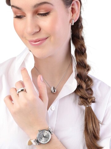 Lucardi Ring in Silver: front