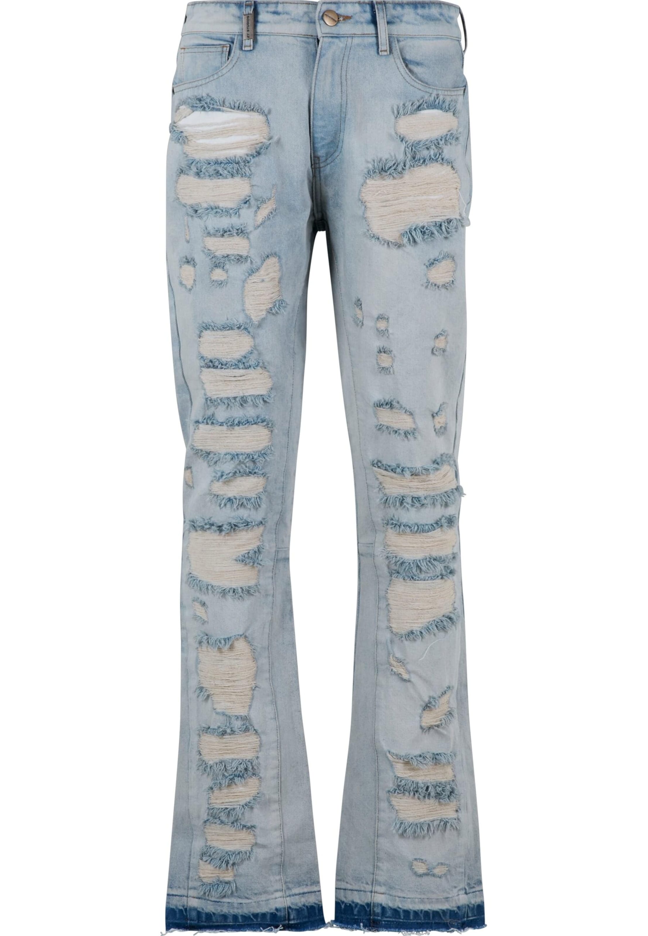 2Y Studios Zvonový Džíny 'Kalidon' – modrá: přední strana