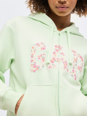 GAP Sweatjacke 'HERITAGE' in Grün