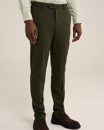 Coupe slim Pantalon à plis WE Fashion en vert