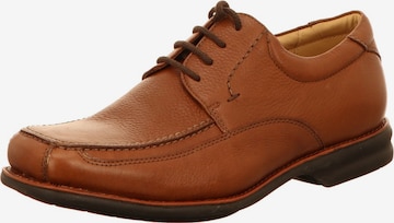 Anatomic Lace-Up Shoes in Brown: front