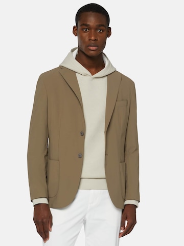 Coupe regular Veste de costume Boggi Milano en beige : devant