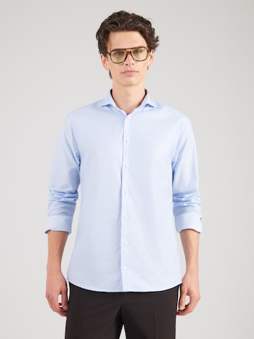 Super Slim Fit Camicia business 'Houndstooth' di ETON in blu: frontale
