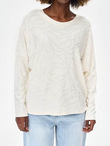 Blue Shadow Bluse‌‌‌‌‌ in Beige