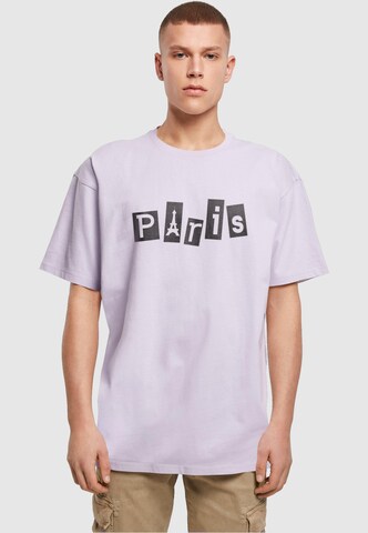 Maglietta 'Paris' di Merchcode in lilla: frontale