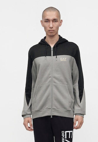 EA7 Emporio Armani Sweatjacka i grå: framsida