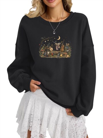 GORHEY Sweatshirt in Black: front