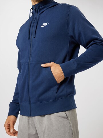 Nike Sportswear Regular fit Zip-Up Hoodie in Blue