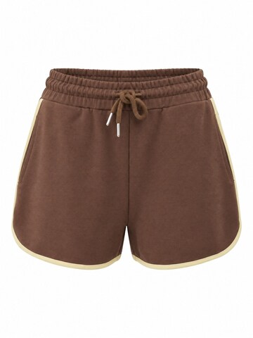 Pantalon 'Shorts' Ethiquet en marron : devant