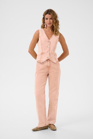 Cream Vest 'CRBirdie' in Pink