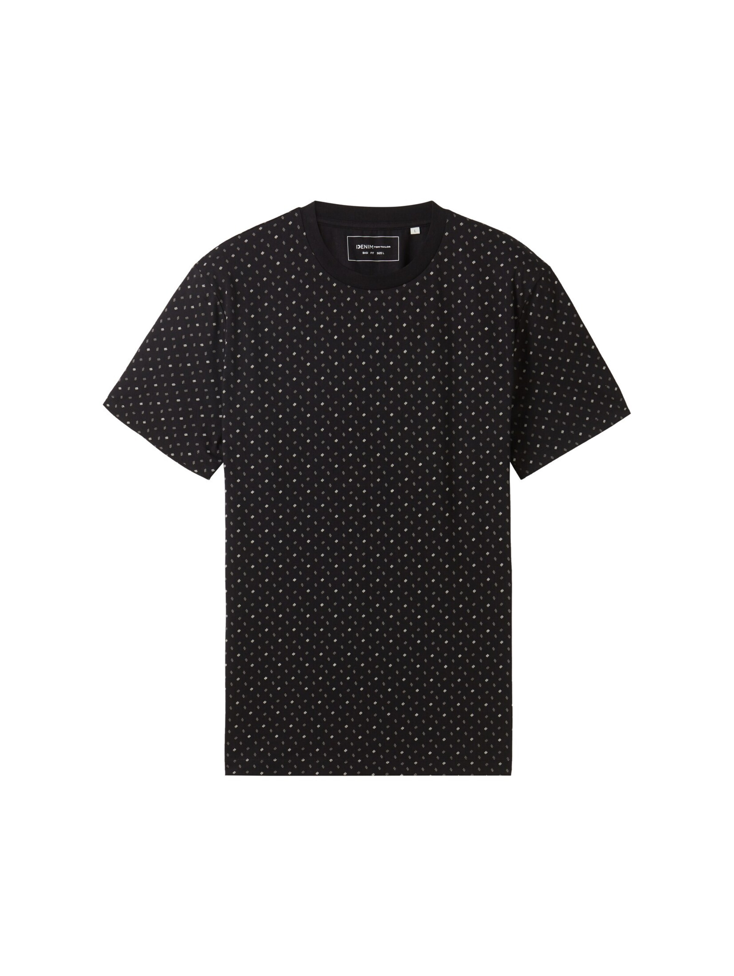 T-Shirt TOM TAILOR DENIM en noir : devant