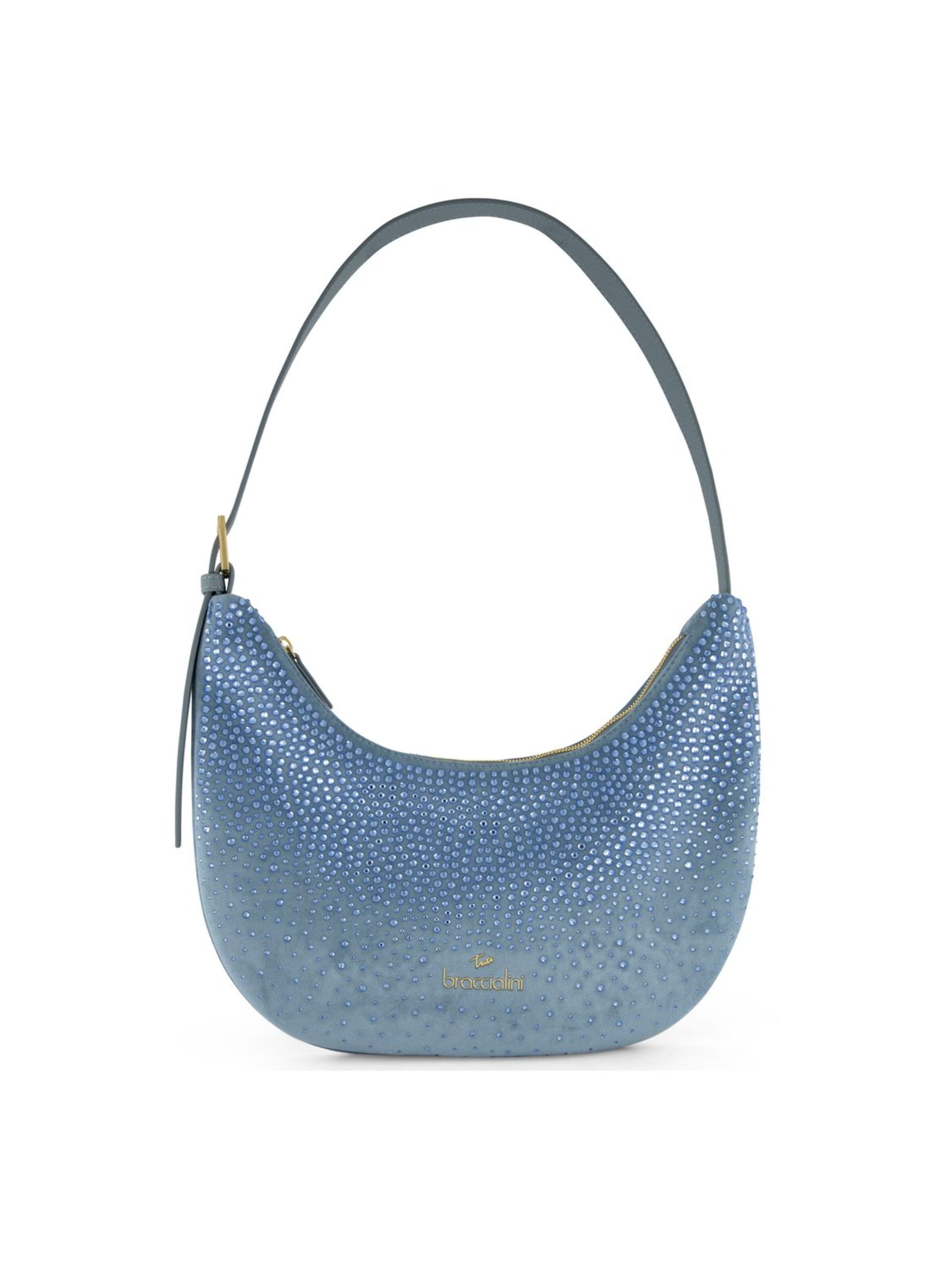 Braccialini - Bolso de hombro 'Beth Strass' en azul: frente