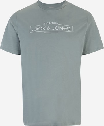 Jack & Jones Plus Тениска 'BOOSTER' в синьо: отпред