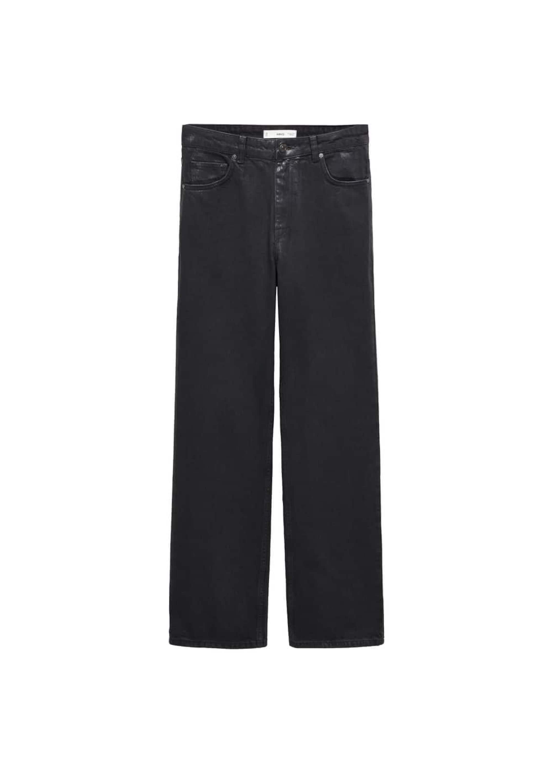 MANGO regular Jeans 'Sparkle' i sort: forside