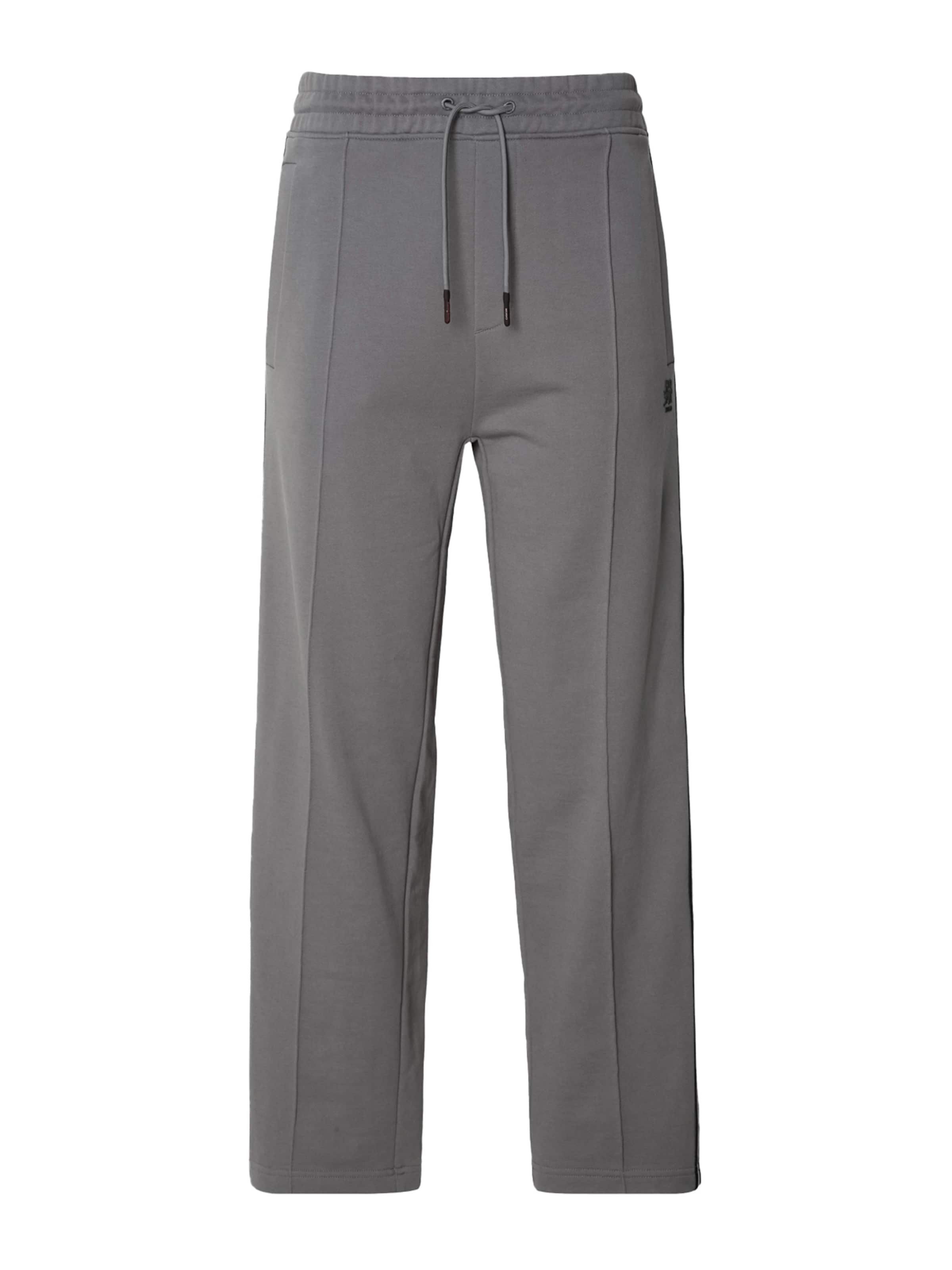 HUGO Свободный крой Штаны 'Dishorte' в Серый: спереди