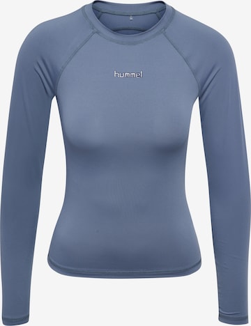 T-shirt fonctionnel Hummel en bleu : devant