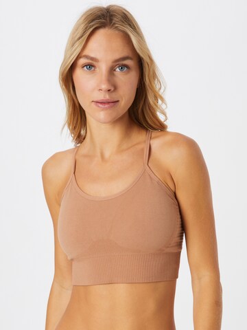 Athlecia Regular Sports Bra 'Foan' in Brown: front