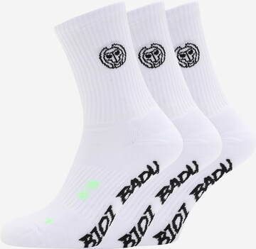 BIDI BADU Athletic Socks 'Matayo' in White: front