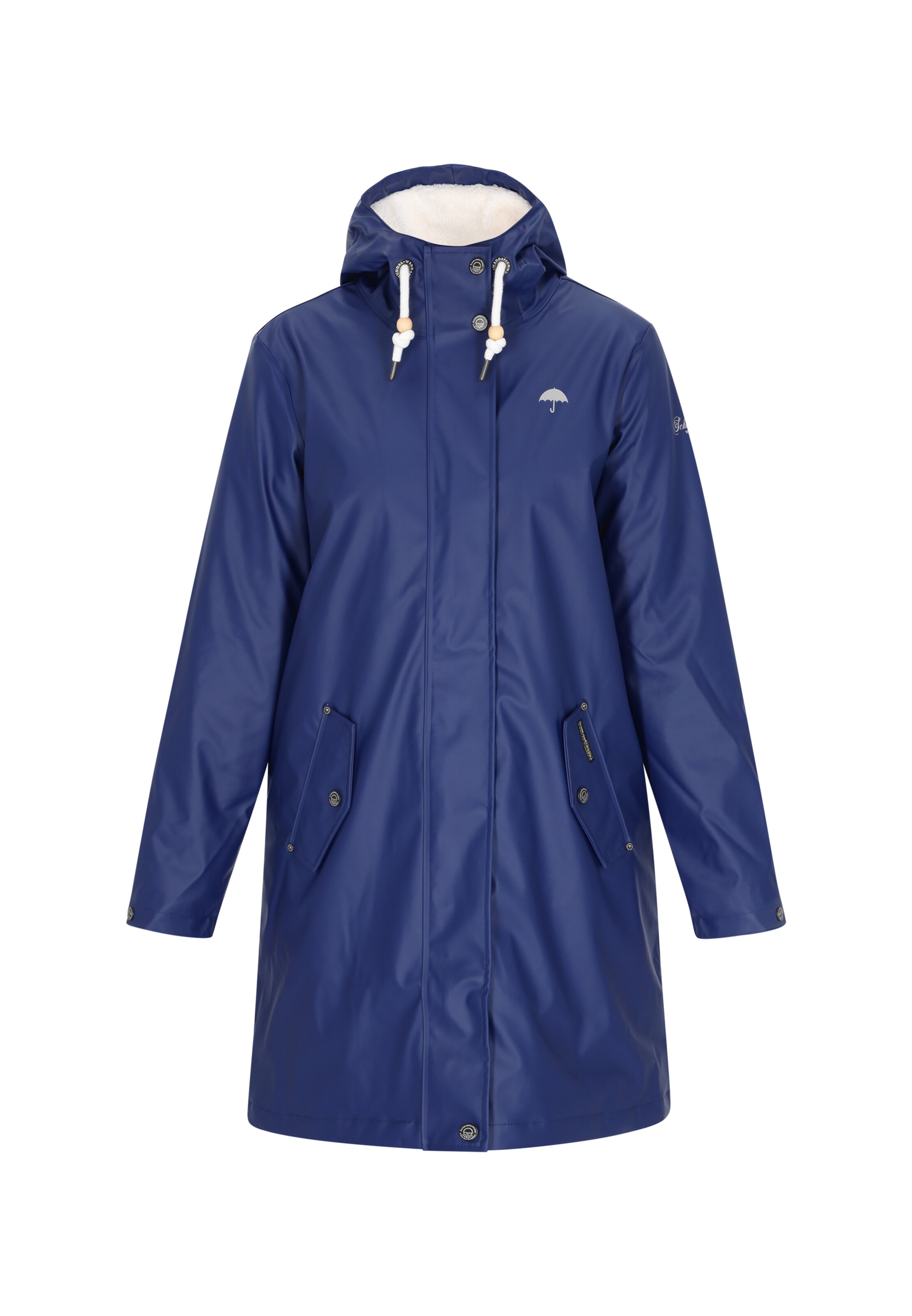 Schmuddelwedda Übergangsmantel in Blau: Vorderseite