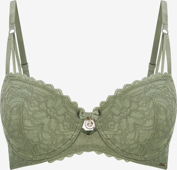 Marc & André Push-up Bra 'Modern Muse' in Green: front