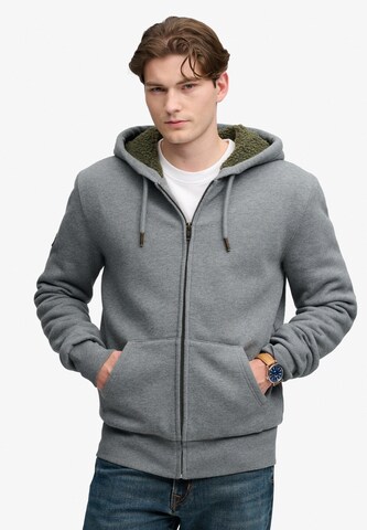 Superdry & Co Mikina – šedá: přední strana