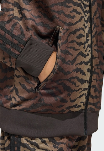 ADIDAS ORIGINALS Sweatjacke 'Firebird' in Braun