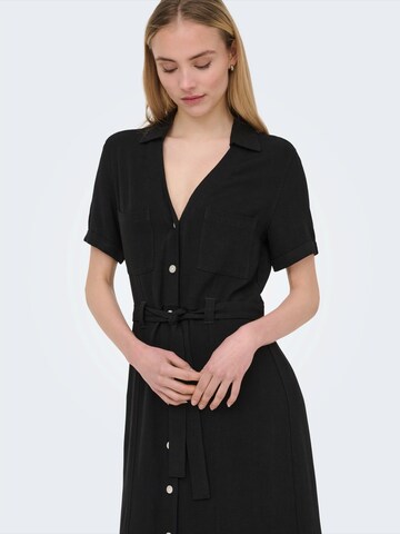 ONLY Sukienka koszulowa 'ONLSIESTA' w kolorze czarny