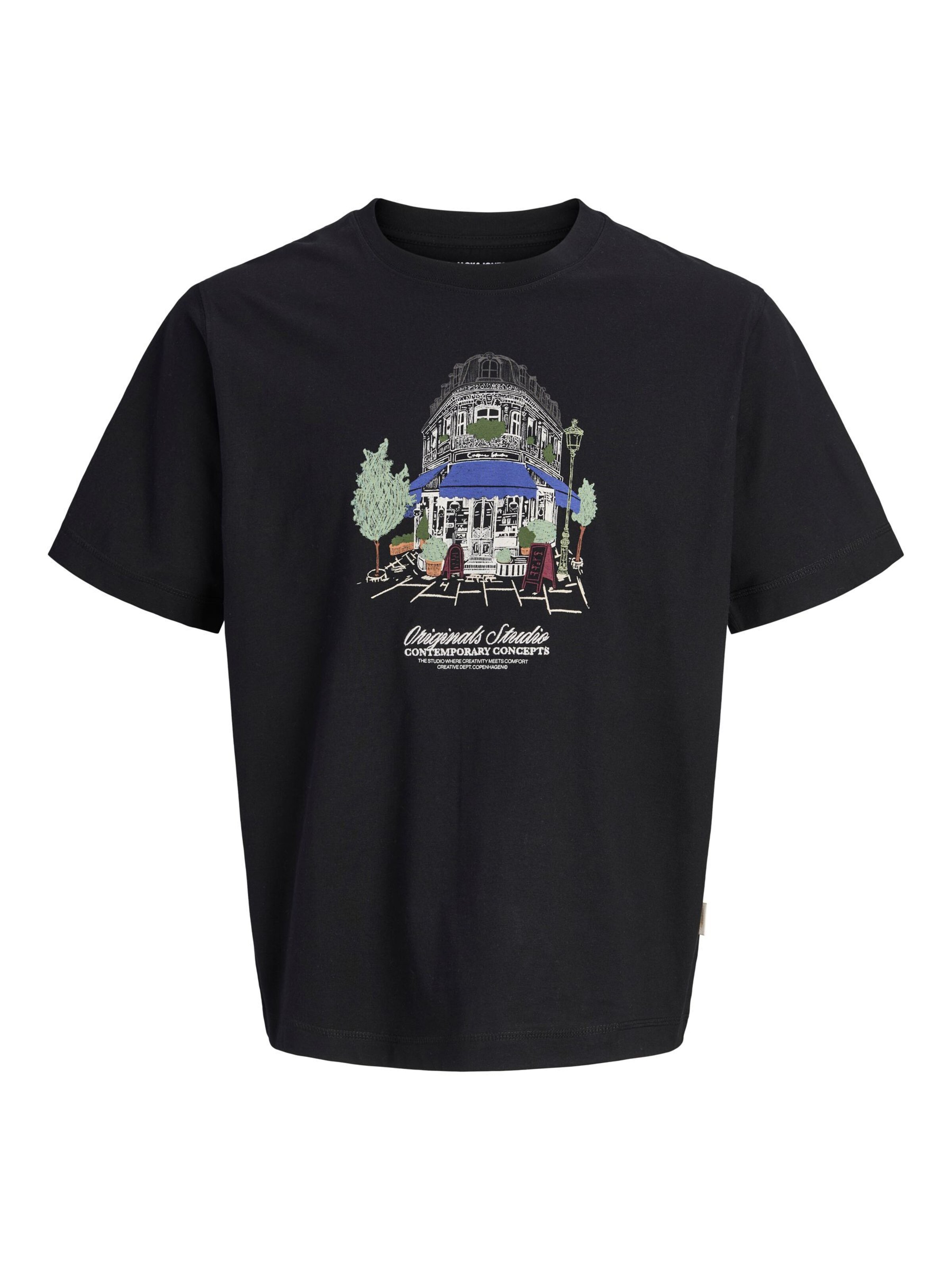 Maglietta di JACK & JONES in nero: frontale