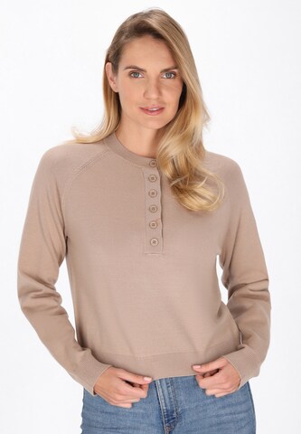 usha BLUE LABEL - Jersey en beige: frente