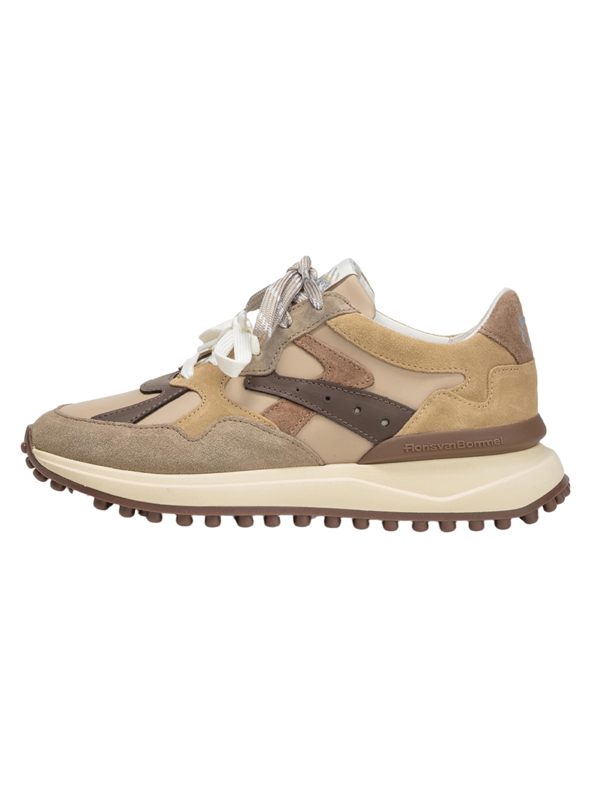 Floris van Bommel Platform trainers ' NOPPI 46 ' in Beige: front