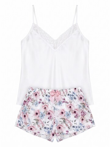 Donna Short Pajama Set 'Rosa' in Beige: front