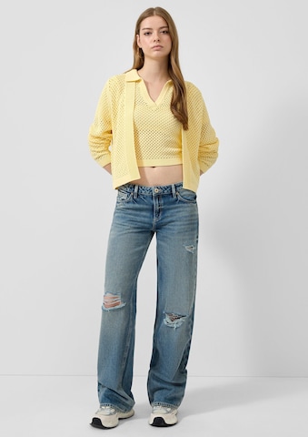 Cardigan QS en jaune