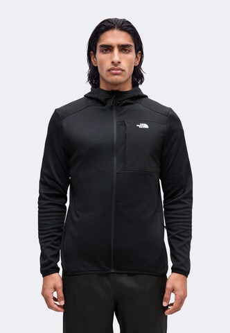 THE NORTH FACE Функциональная флисовая куртка 'TNF' в Черный: спереди
