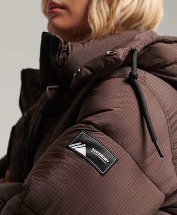 Superdry Winter Coat 'Touchline' in Brown