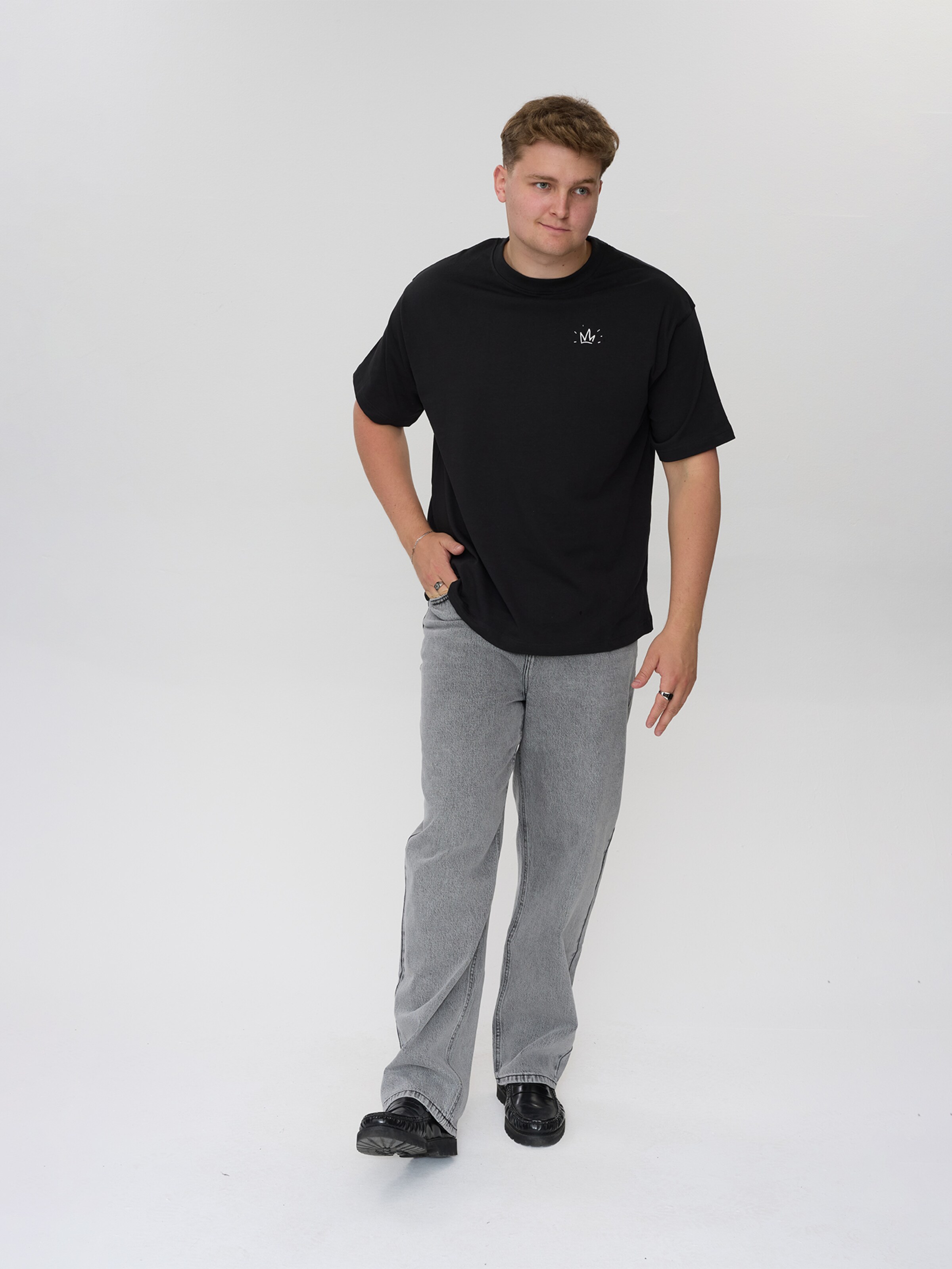 Dxnmxrk T-Shirt 'Gusbert' in Schwarz